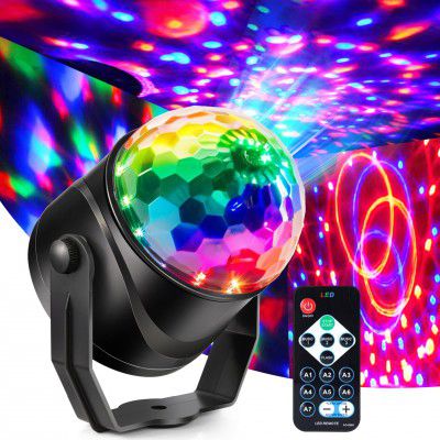 Gorkue DJ Disco Ball, Party Lights Sound Activated with Remote