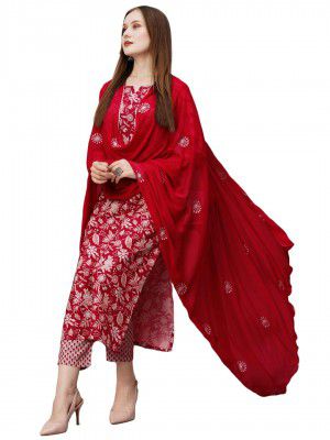 GoSriKi Women Kurta with Pant & Dupatta