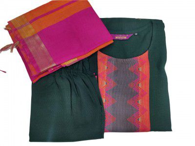 GoSriKi Women's Cotton Kurta Pant With Dupatta