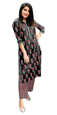GoSriKi Womens Cotton Straight Kurta with Palazzo