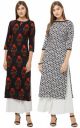 GoSriKi Womens Crepe Straight Kurta...