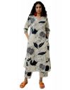 GoSriKi Women's Rayon Blend Straight Printed Kurta with Pant...