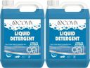 GOVIN WASH fabric care blue Detergent Liquid for Washing Machine combo pack of-2 Aqua Liquid Detergent  (2 x 5 L)...