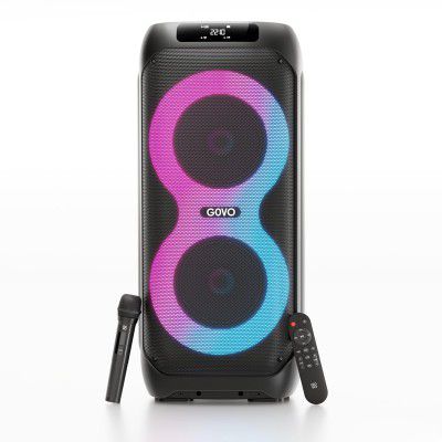 GOVO Goloud 980 with 160W Party Speaker with Wireless Mic (Platinum Black)
