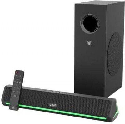 GOVO Gosurround 600 90 W Bluetooth Soundbar (Platinum Black, 2.1 Channel)