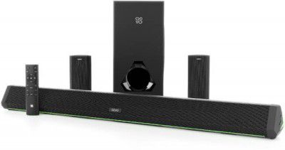 GOVO GOSURROUND 950 500 W Bluetooth Soundbar  (Platinum Black, 5.1 Channel)