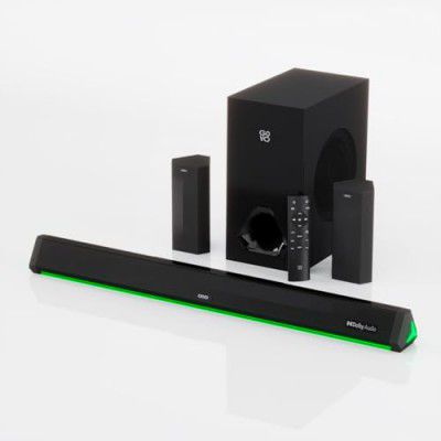 GOVO GOSURROUND 970 | 525W Soundbar, 5.1 Channel Home Theatre with Dolby Audio (Platinum Black)