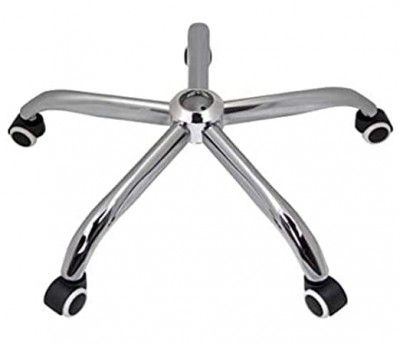 GOYALSON Office revolving Computer Gaming Chair Parts Accessories Steel Base 26 inch fit to Every Chair Universal Size (with White Black Wheels)
