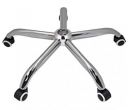 GOYALSON Office revolving Computer Gaming Chair Parts Accessories Steel Base 26 inch fit to Every Chair Universal Size (with White Black Wheels)...