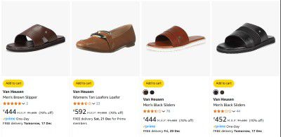 Flat 77% Off On Van Heusen Footwear.