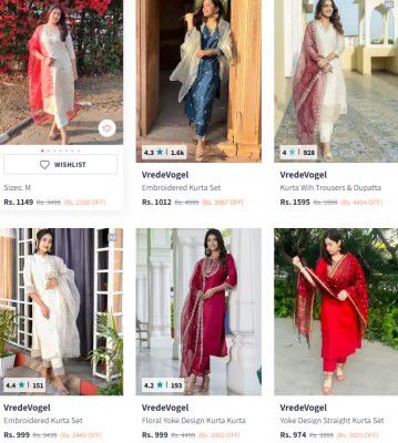GRAB : Upto 86% Off On Women’s Kurta Set. - Vredevogel