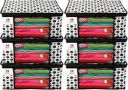 gracify Polka Dots Design 6 Piece Non Woven Fabric Saree Cover BD-P6-SC  (Black & white)...