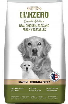 Grain Zero Real Chicken, Egg and Vegetables Starter Dry Dog Food 3kg
