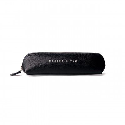 Grains & Tan Striped 5 Cms Cosmetic Pouch (M_GT_103_Black_Black)