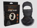 GRAND PITSTOP Unisex Neoprene Face Mask, Arm Sleeve and Skull Cap for Bikers (Black)...