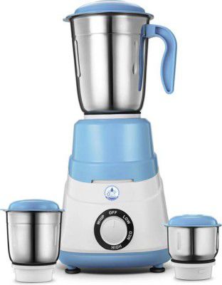 Grand plus Sky Blue 550 W Mixer Grinder (Neo | 3 Jars | White, Sky Blue)