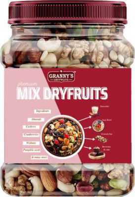 Grannys Dryfruits Healthy Nutmix|Fitness Trail Mix| Mixed Dryfruits |Premium Nutmix(500 grams) 
