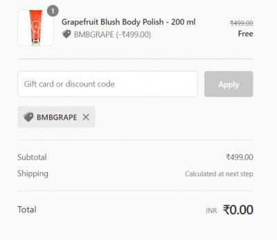 Body Cupid Grapefruit Blush Body Polish - 200ml @ Free