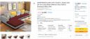 GRAPEWOOD Galib LHS 6 Seater L Shape Sofa Set for Living Room (Maroon Grey Fabric) Premium Fabric Sofa...
