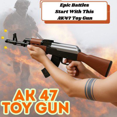 Graphene 1000 Bullets AK 47 Toy Gun with Laser Light 24 Inch 