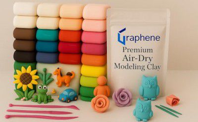GRAPHENE 24 Pcs Air Dry Modelling Clay Set