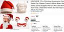 GRAPHENE 3 Pcs Christmas Accessories Combo Santa Cap, Glasses Frame & White Beard Set Santa Spring Goggles Merry X Mas Day New Year Party Celebration Items For Kids Boys Girls Adults Fun Props...
