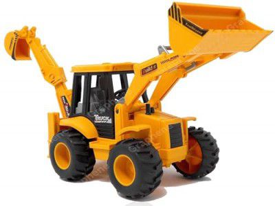 GRAPHENE Bulldozer Friction Truck Construction Vehicle Toy/Pull Back 180 Degree Rotatable Excavator Bulldozer Toys/Big Wheeler Heavy Duty Unbreakable Toy for Kids (Yellow)