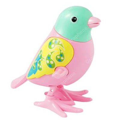 GRAPHENE Colorful Sparrow Key Operated Jumping Wind up Interactive Walking Educational Toys for Baby & Kids- Jumping, Moving Toy Rotating Head Key Non Battery Operated 