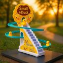Graphene Duck Track Toy for Kids Stair Climbing Small Duck Slide Toy...