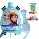 GRAPHENE Frozen Holi Tank Pichkari Water Gun 500ml Leak Proof Nano Tank for Kids Powerful High Pressure Long Throw Back Pack Holding 1 Pkt Gulal & 100 Balloons Spray Pistol ISI Approved...