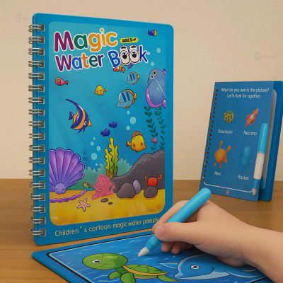 Graphene Magic Water Coloring Book, Educational Fun & Bonding Time for Kids