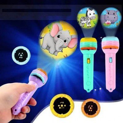 Graphene Mini Projector Torch Toy with 3 Slides | 24 Patterns
