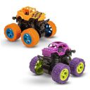 GRAPHENE Monster Truck,Push and Go Friction Powered Car Toys, Pack of 2...
