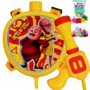 GRAPHENE Motu Patlu Holi Tank Pichkari Water Gun 600ml High Pressure Long Throw Leak Proof Water Spray Pistol with 1 Pkt Fruit Gulal 100 Water Balloons Backpack Holding for Kid (ISI Approved)...