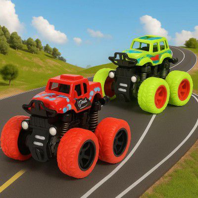 GRAPHENE Pack of 2 4x4 Monster Truck Set for Boys 3-7 Years Old 