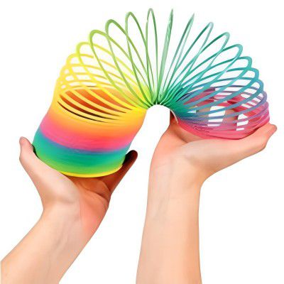 Graphene Rainbow Spring Fun Activity Stress Relief Toy for Kids Adults of All Age Group, Perfect Gift for Birthdays, Compact and Portable Easy to Carry