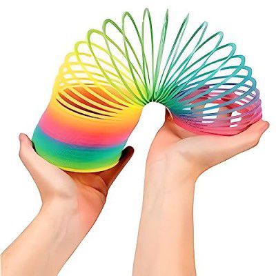 Graphene Rainbow Spring Fun Activity Stress Relief Toy for Kids Adults of All Age Group, for Birthdays, Compact and Portable Easy to Carry