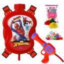 GRAPHENE Spiderman Holi Pichkari Water Gun with 1 Pkt Herbal Gulal &100 Balloon 500ml Back Holding Water Tank Pichkari High Pressure Water Spray Pistol Gun for Kids ISI Approved...