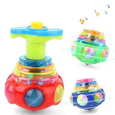 GRAPHENE Spinning Top Magic Toy Flashing Plastic Magic Top Toy for Kids Multicolor Pack of 1 (Multicolour)