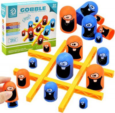 GRAPHENE Tic Tac Toe Board Game,Learning Toys for 2+ Year Old,Tic Tac Toe Game,Brain Games for Kids,Kids Brain Development,Multicolor (Pack of 1)