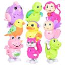 GRAPHENE Wind Up Key Operated Jumping Animal,Bird Toys for Kids Infant Toddler Crawling Toys for Moving 1-5 Years Birthday Gift Duck,Monkey,Dinosaur,Sparrow Baby Toys (Randomly Pack of 3) Multicolour...