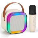 GRAWOK Karaoke Machine for Kids Adults, Mini Portable Blue-Tooth Karaoke Speaker with Wireless Microphone and Dynamic Lights Birthday Gift Home KTV Outdoor Travel (Multicolor)...