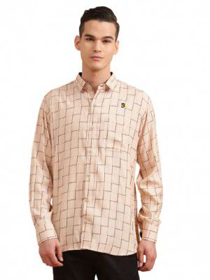 Greciilooks Men's Checkered Button Down Slim Fit Cotton Casual Shirt