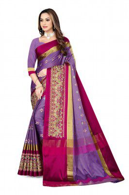 GRECIILOOKS Womens Cotton Silk Saree Saree For Women