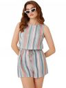 GRECIILOOKS Womens Jumpsuit For Women Western Wear | Short Sleeves Floral Waist Tie-Up Regular Length Jumpsuit...