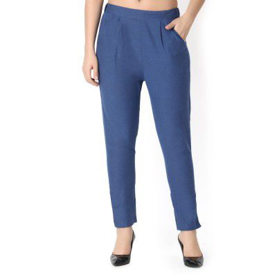 Greciilooks Womens Premium Cotton Trouser|Pant for Kurti|Formal Pant for Office Wear & Daily Use for Top Kurta