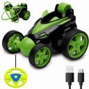 Green 360° Rotating & Rolling Stunt Car Toy | Spin, Stunt, Flip Functions | Remote Control Stunt Car Toy for Kids...