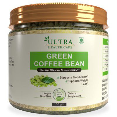 Green Coffee Beans Low Caffeine & Unroasted Arabica Coffee for Weight Management/Instant Coffee (150gm)
