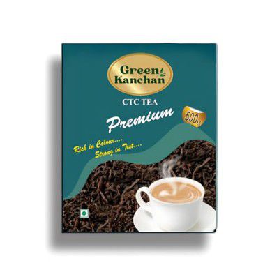 Green Kanchan Tea Premium | Black Tea | Rich in colour | Strong in Test | CTC Chai | Perfect Blend | 250gm