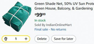 Amazon Bazaar : Green Shade Net, 50% UV Sun Protection (5x6 Feet)
